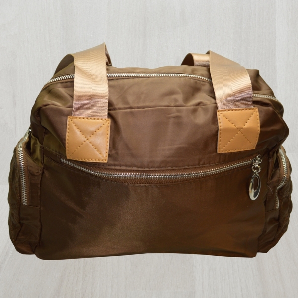 flevado Große Damen Umhängetasche Reißverschluss Freizeittasche Jugend/ Frauen braun